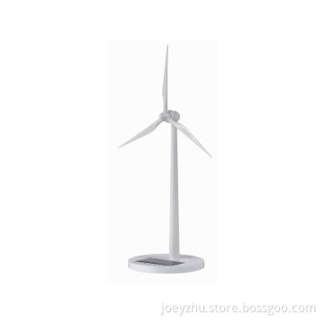 White painting Plastic Solar Windmill for gifts
